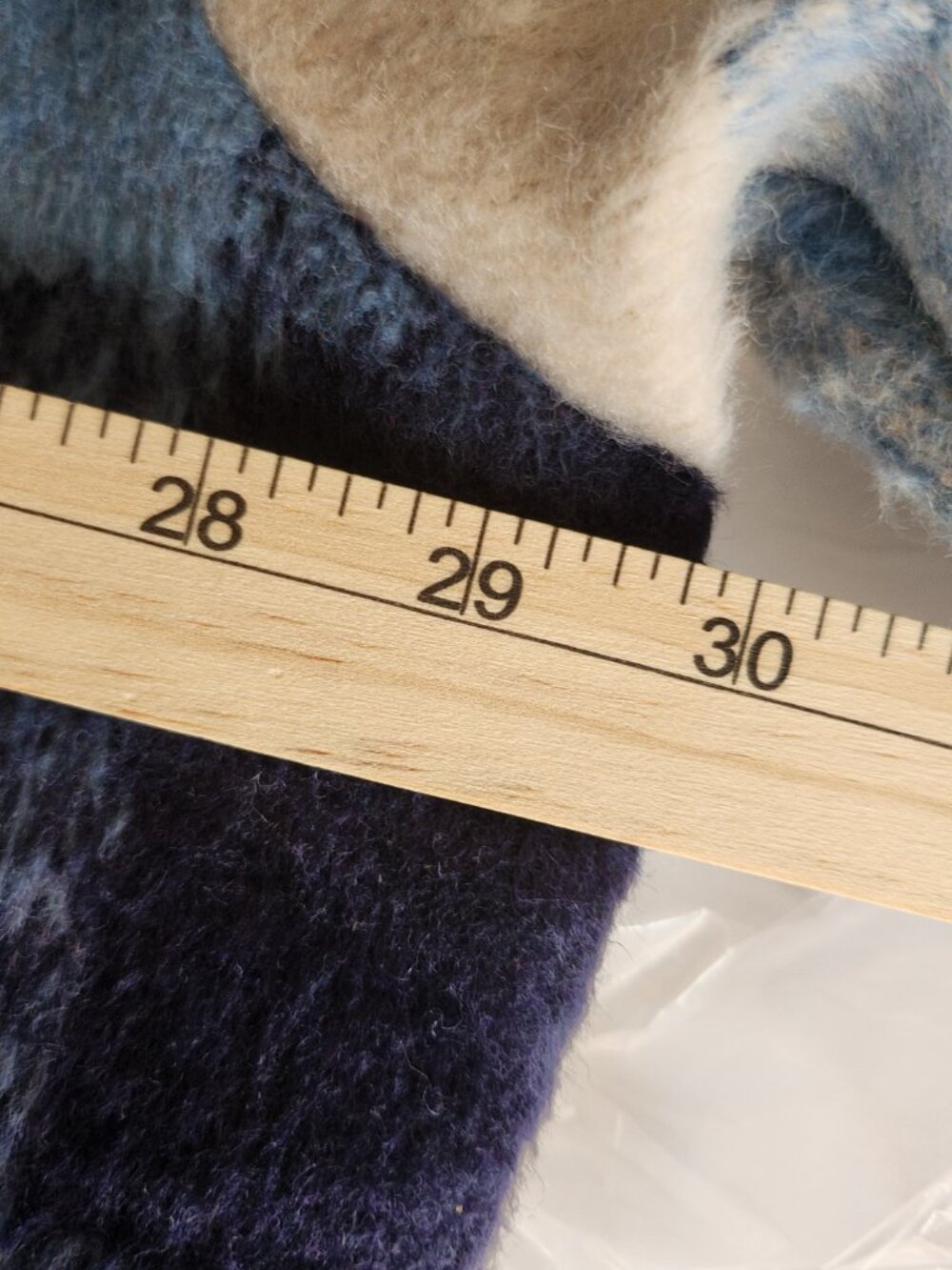 NWT Davi & Dani Plus 3XL Fuzzy Blue Plaid Oversized Shacket Jacket - Picture 9 of 13